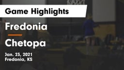 Fredonia  vs Chetopa  Game Highlights - Jan. 23, 2021