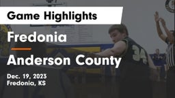 Fredonia  vs Anderson County  Game Highlights - Dec. 19, 2023