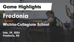 Fredonia  vs Wichita-Collegiate School  Game Highlights - Feb. 29, 2024