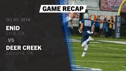 Recap: Enid  vs. Deer Creek  2016