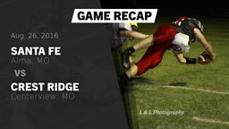 Recap: Santa Fe  vs. Crest Ridge  2016