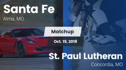 Matchup: Santa Fe  vs. St. Paul Lutheran  2018
