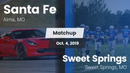 Matchup: Santa Fe  vs. Sweet Springs  2019