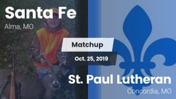 Matchup: Santa Fe  vs. St. Paul Lutheran  2019