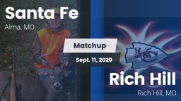 Matchup: Santa Fe  vs. Rich Hill  2020