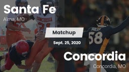 Matchup: Santa Fe  vs. Concordia  2020