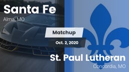 Matchup: Santa Fe  vs. St. Paul Lutheran  2020