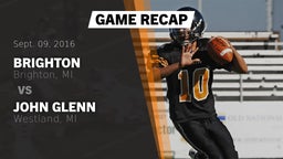 Recap: Brighton  vs. John Glenn  2016