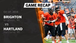 Recap: Brighton  vs. Hartland  2016