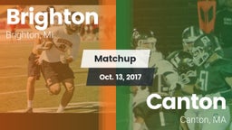 Matchup: Brighton  vs. Canton   2017