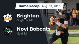Recap: Brighton  vs. Novi Bobcats 2018