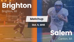 Matchup: Brighton  vs. Salem  2018