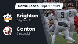 Recap: Brighton  vs. Canton  2019