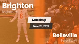 Matchup: Brighton  vs. Belleville  2019