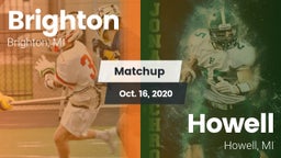 Matchup: Brighton  vs. Howell 2020