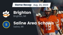 Recap: Brighton  vs. Saline Area Schools 2023