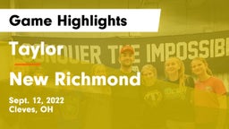 Taylor  vs New Richmond  Game Highlights - Sept. 12, 2022