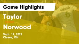 Taylor  vs Norwood  Game Highlights - Sept. 19, 2022