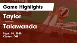 Taylor  vs Talawanda  Game Highlights - Sept. 14, 2020