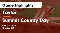 Taylor  vs Summit Country Day Game Highlights - Oct. 28, 2020