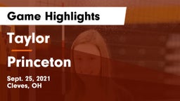 Taylor  vs Princeton  Game Highlights - Sept. 25, 2021