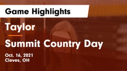 Taylor  vs Summit Country Day Game Highlights - Oct. 16, 2021