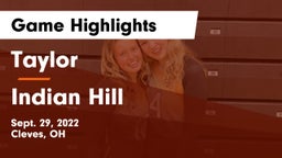Taylor  vs Indian Hill  Game Highlights - Sept. 29, 2022