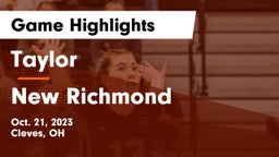 Taylor  vs New Richmond  Game Highlights - Oct. 21, 2023