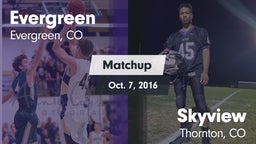 Matchup: Evergreen High vs. Skyview  2016