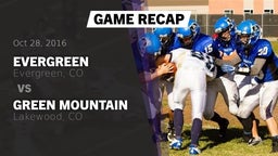Recap: Evergreen  vs. Green Mountain  2016