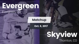 Matchup: Evergreen High vs. Skyview  2017