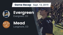 Recap: Evergreen  vs. Mead  2019