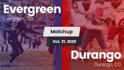 Matchup: Evergreen High vs. Durango  2020