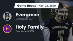 Recap: Evergreen  vs. Holy Family  2020