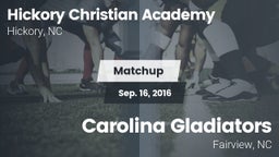 Matchup: Hickory Christian vs. Carolina Gladiators 2016