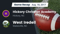 Recap: Hickory Christian Academy  vs. West Iredell  2017