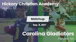 Matchup: Hickory Christian vs. Carolina Gladiators 2017