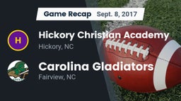Recap: Hickory Christian Academy  vs. Carolina Gladiators 2017