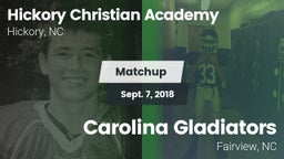 Matchup: Hickory Christian vs. Carolina Gladiators 2018