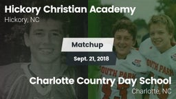 Matchup: Hickory Christian vs. Charlotte Country Day School 2018