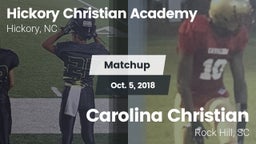 Matchup: Hickory Christian vs. Carolina Christian  2018