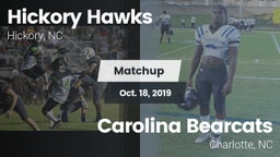 Matchup: Hickory Hawks vs. Carolina Bearcats  2019