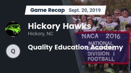 Recap: Hickory Hawks  vs. Quality Education Academy 2019