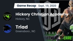 Recap: Hickory Christian Academy vs. Triad 2020