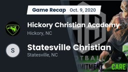 Recap: Hickory Christian Academy vs. Statesville Christian  2020