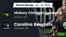 Recap: Hickory Christian Academy vs. Carolina Bearcats  2020
