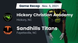 Recap: Hickory Christian Academy vs. Sandhills Titans 2021