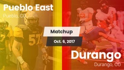 Matchup: Pueblo East High vs. Durango  2017