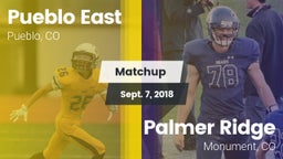 Matchup: Pueblo East High vs. Palmer Ridge  2018