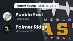Recap: Pueblo East  vs. Palmer Ridge  2019